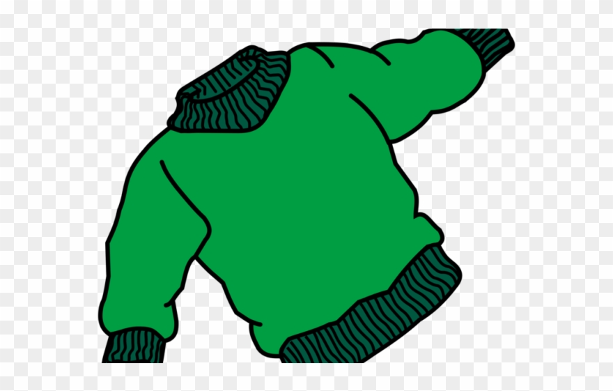 Tshirt Clipart Green Jumper - Sweater Clipart - Png Download