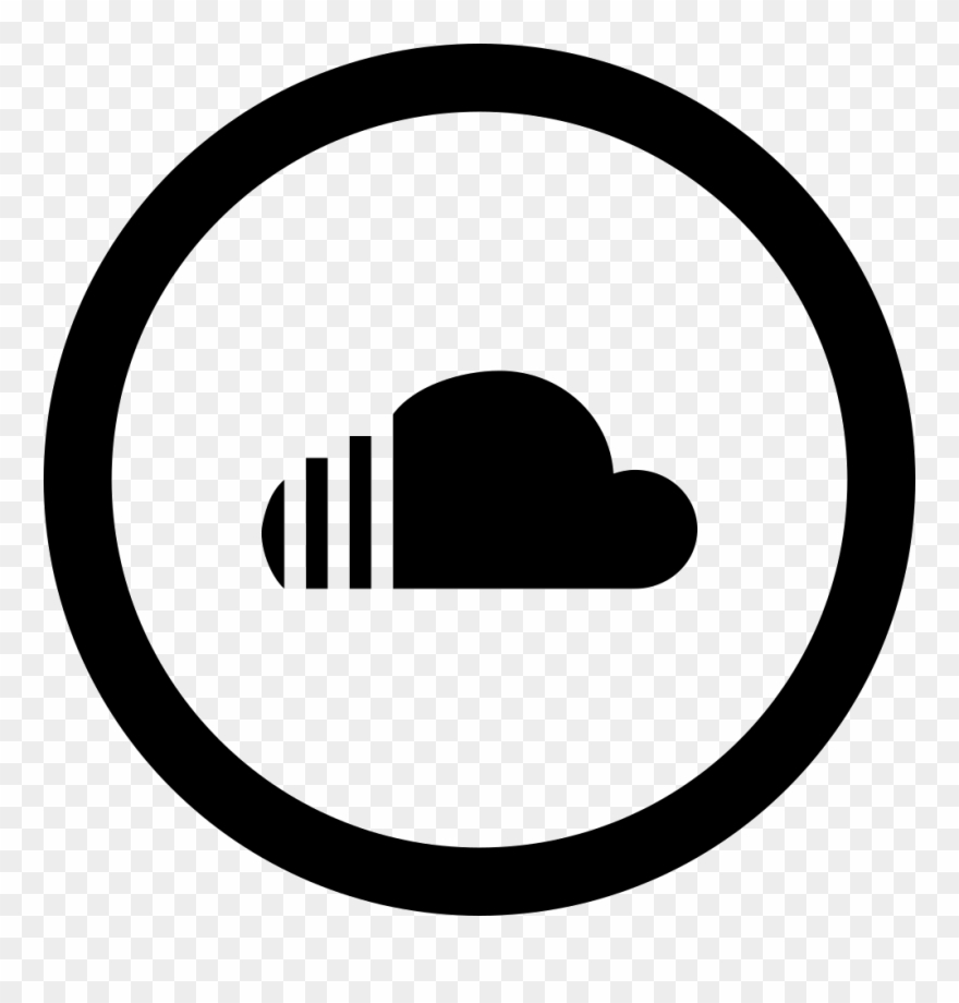 Social Svg Icon Free - Logo Soundcloud Noir Et Blanc Clipart