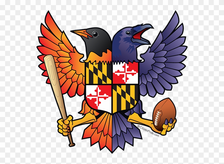 Baltimore Ravens And Orioles Clipart