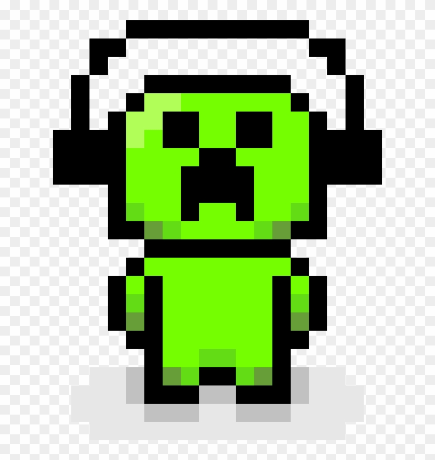 Pixel Art - Creeper Minecraft - Danganronpa 8 Bit Sprite Base Clipart