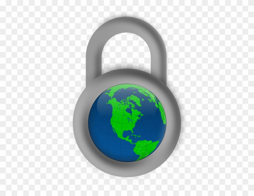 Global Lock Clipart - Png Download