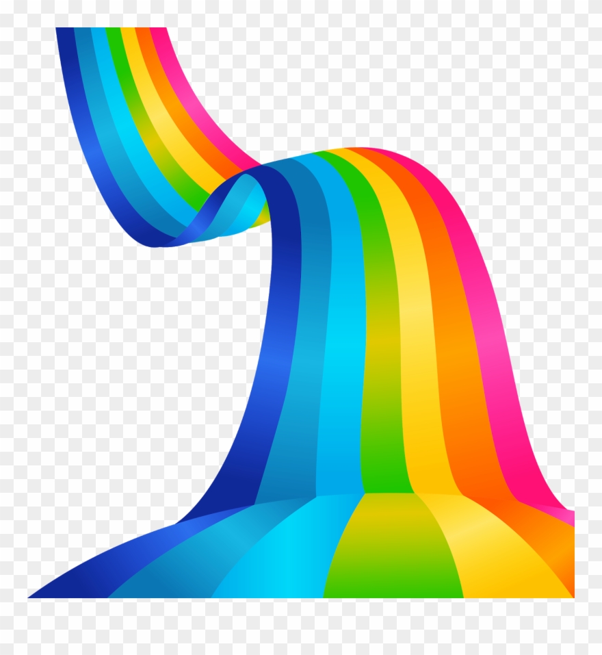 Straight Rainbow Png - Rainbow Road No Background Clipart
