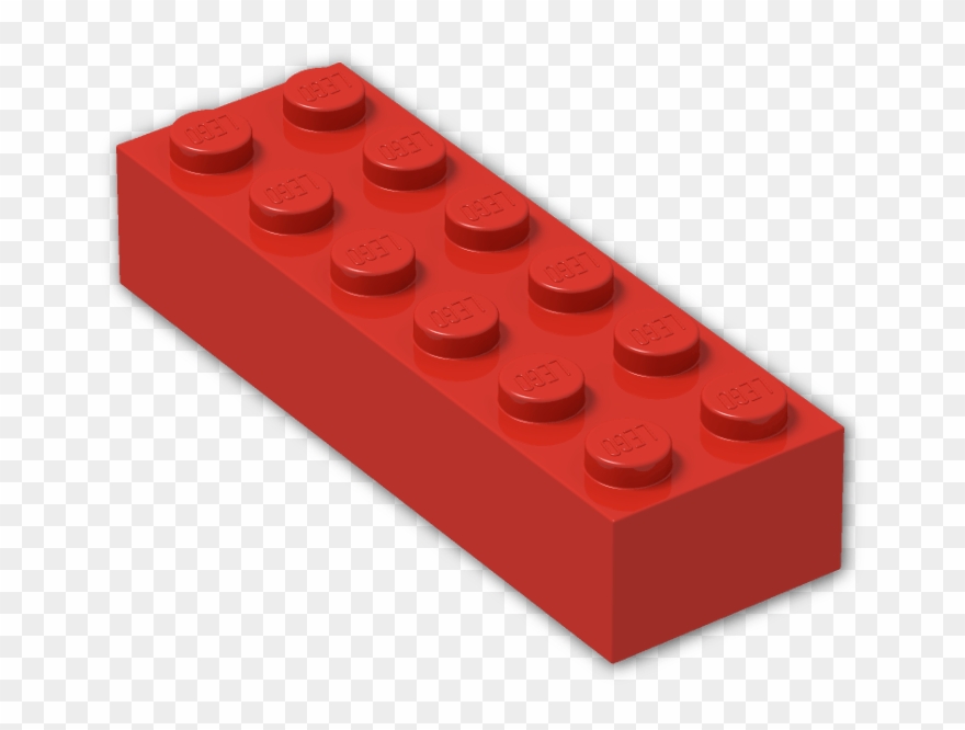 800 X 600 2 0 0 - Lego 2x8 Red Clipart