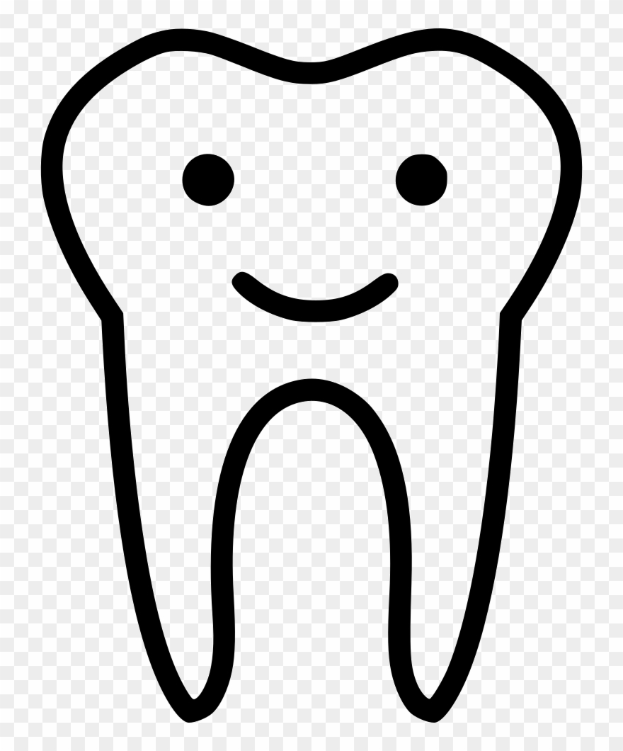Png Icon Free - Transparent Happy Tooth Png Clipart