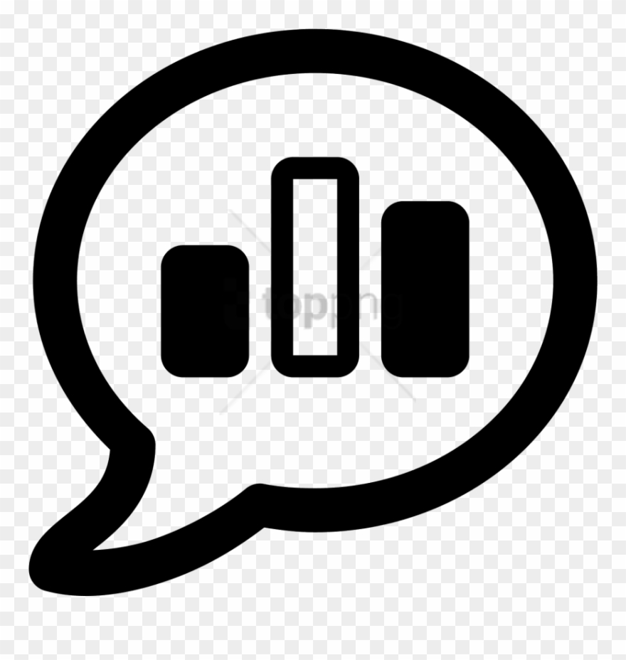 Free Png This Is A Picture Of A Quotation Bubble With - Polls Icon Clipart