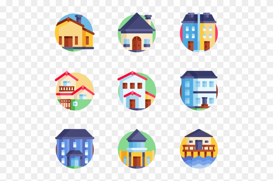 Type Of Houses Clipart