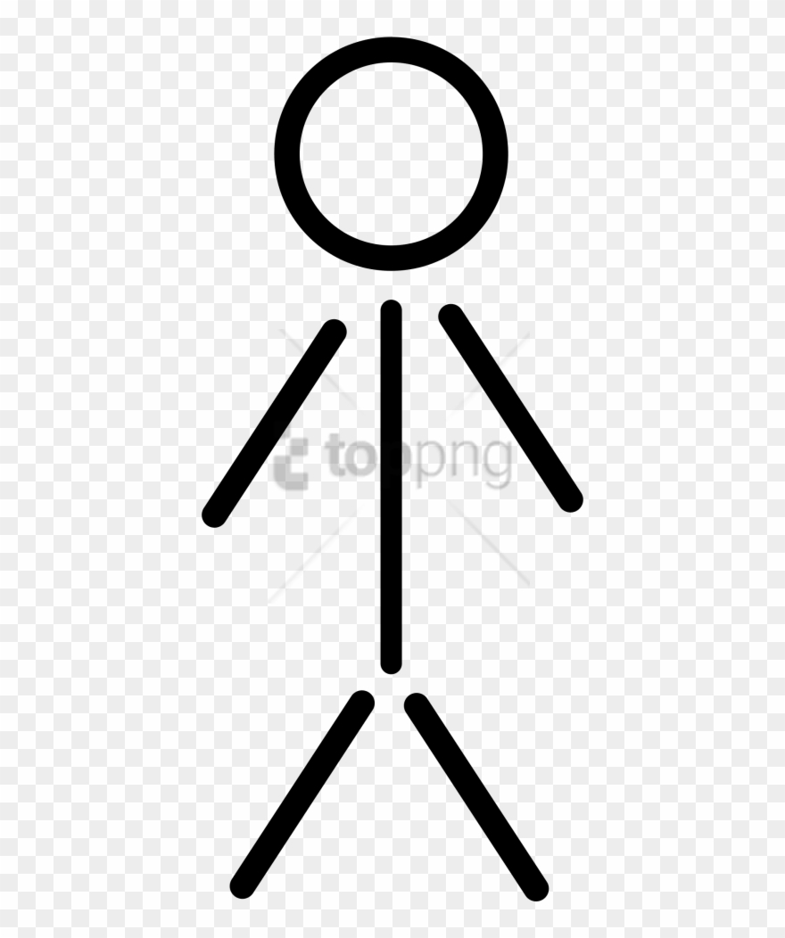 Free Png Download Simple Stick Figure Png Images Background - Stick Figure Clipart Black And White Transparent Png