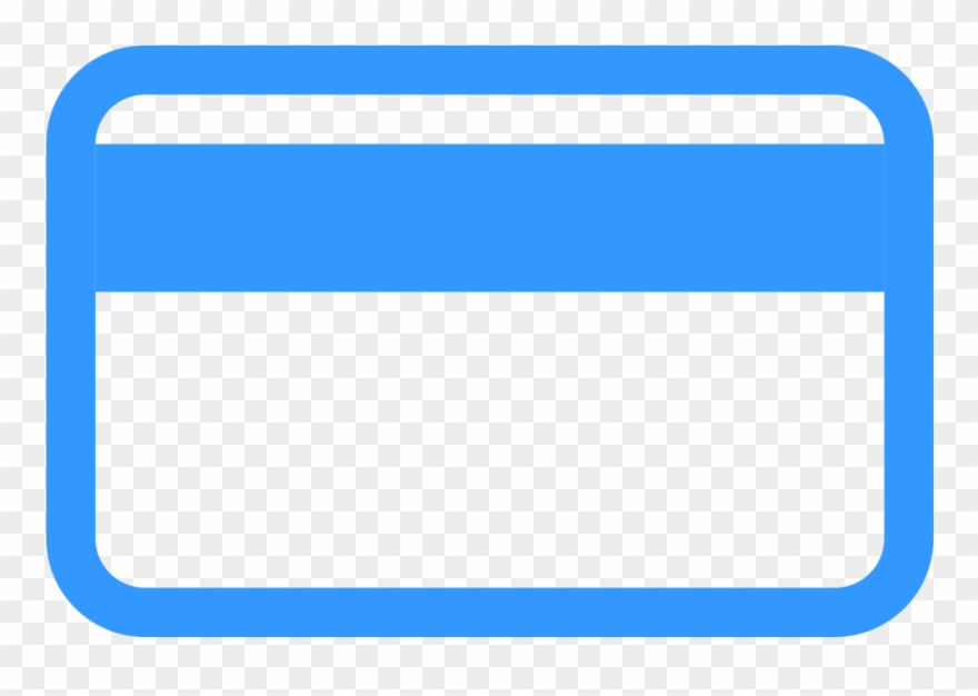 Feedbin Icon Credit Card - Blank Credit Card Blue Clipart