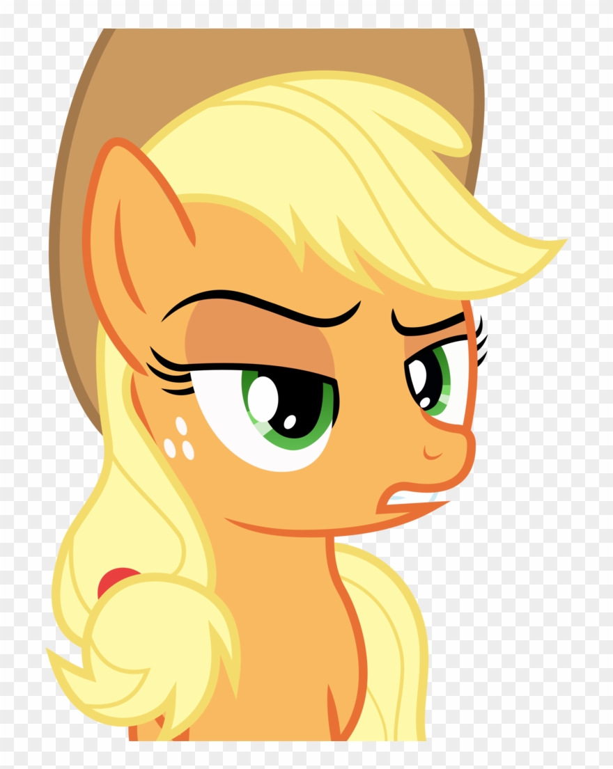 Confused Meme Png Transparent Background - Applejack Eyebrow Face Transparent Clipart