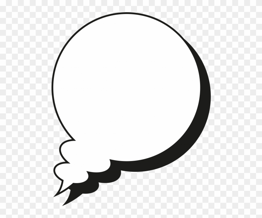Speech Bubble - Circle Clipart