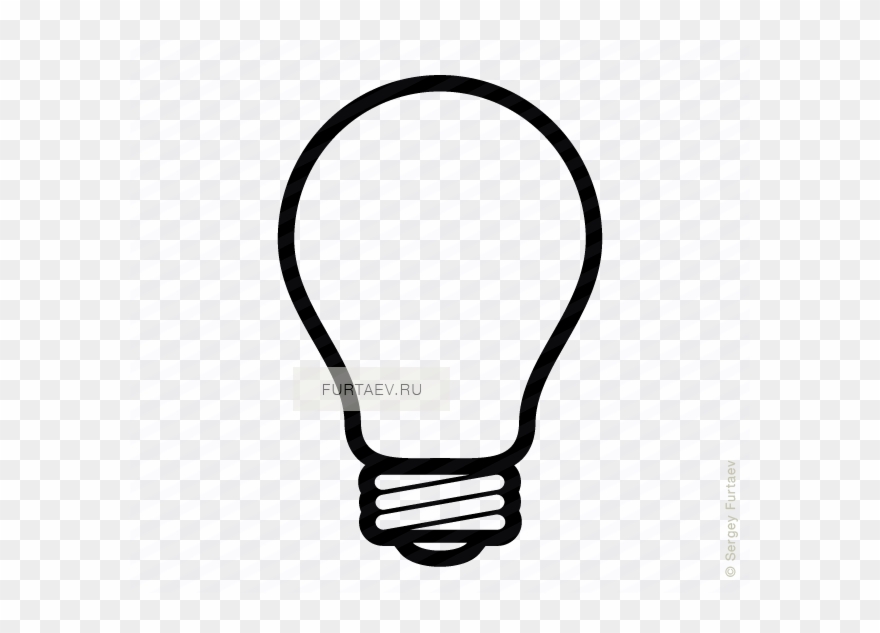 Light Bulb Vector Icon - Light Bulb Vector Clipart