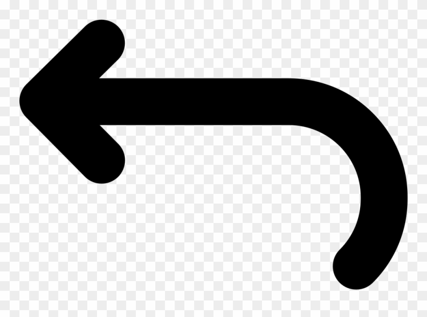 Back Curved Arrow Icon Free Download Curved Arrow Clipart - Png Download