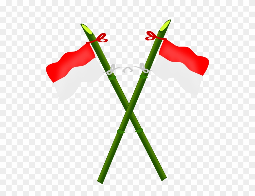 Clipart Of Indonesian, Indonesia And Bamboo - Indonesian Flag Clip Art - Png Download