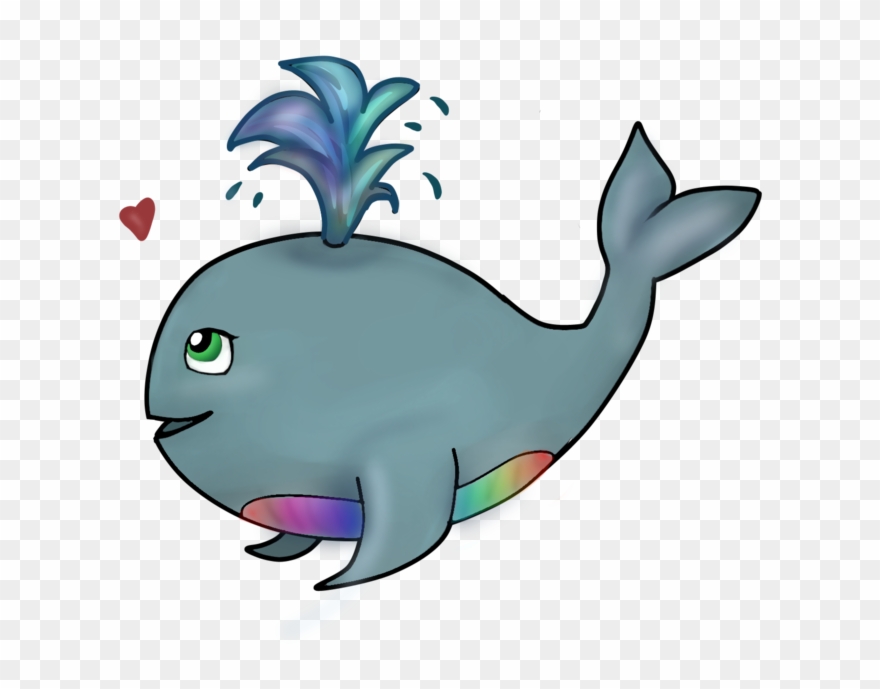 The Prettiest, Kindest Whale - Cartoon Clipart