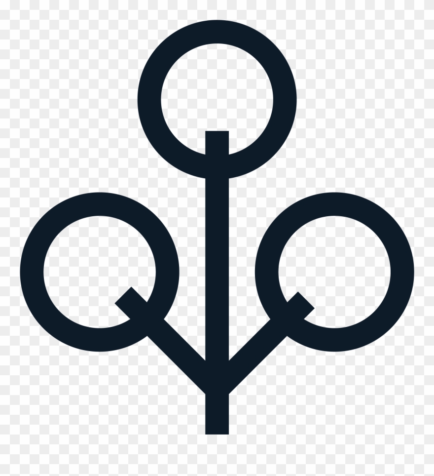 Black Zcash Sapling Icon - Circle Clipart