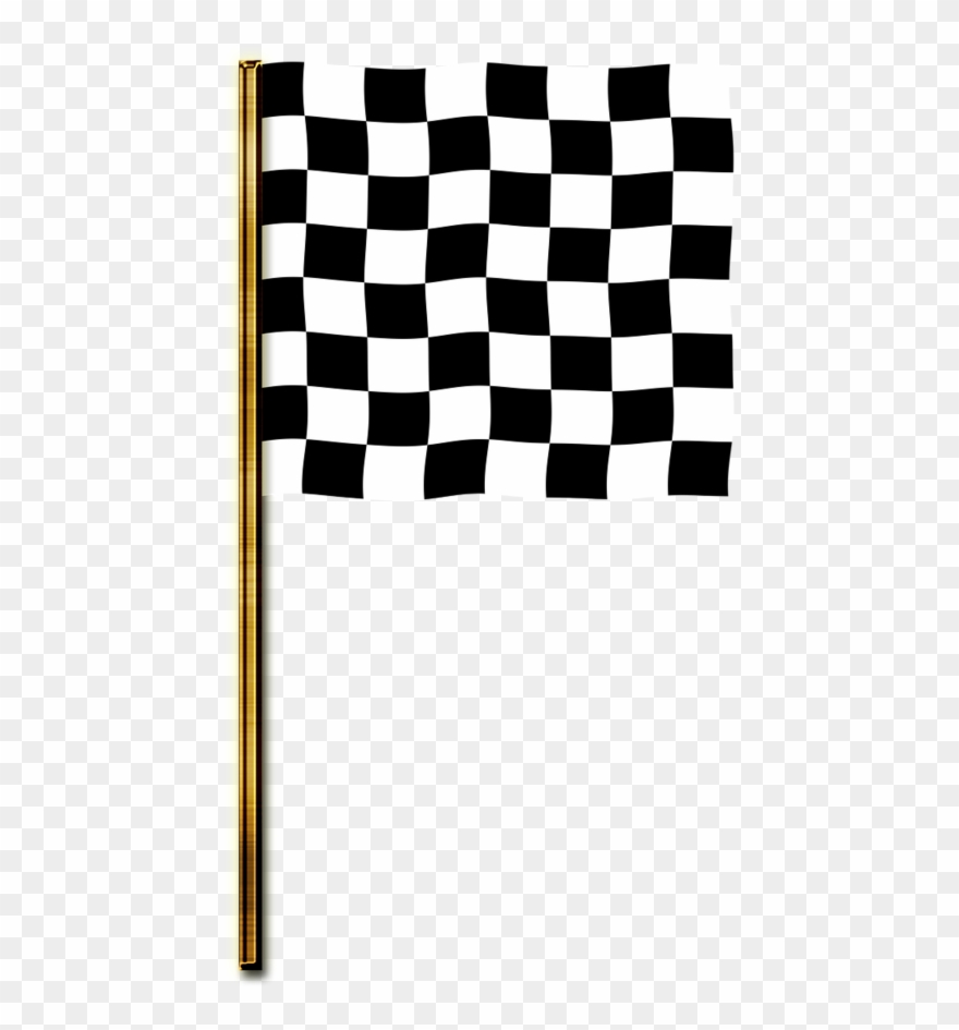 Flag Targeted Banner Checkered Flag - Cuadritos Negros Y Blancos Clipart