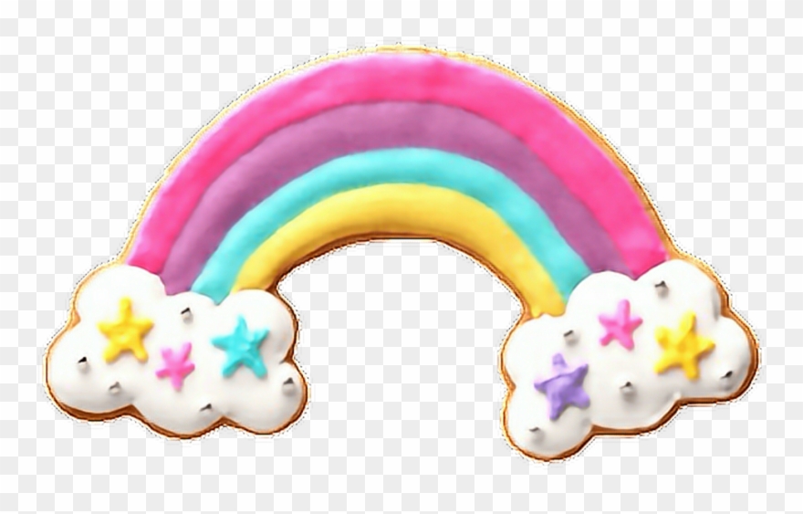 #colorful #cute #rainbow #stars #cookie #could #sky Clipart
