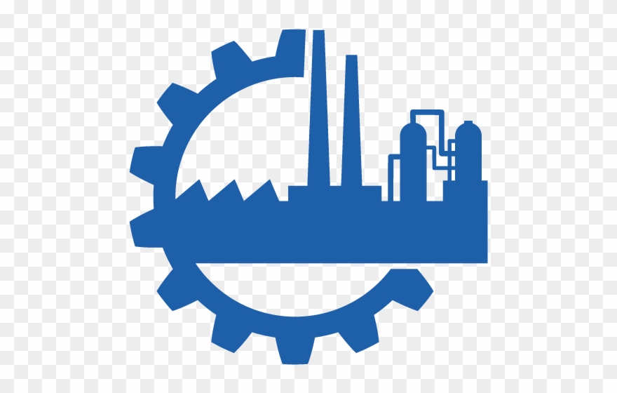 Factory-vector - Blue Factory Icon Clipart
