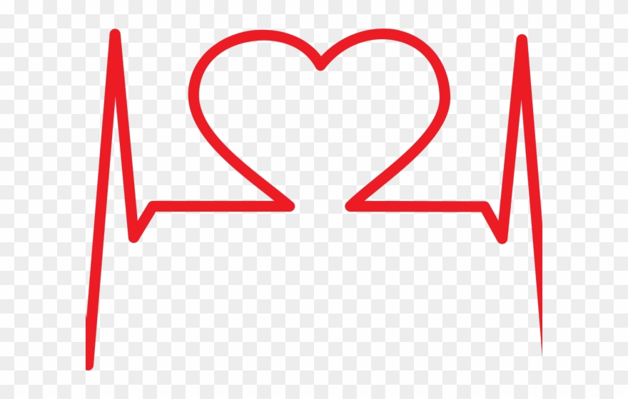 Cliparts X Carwad Net Ⓒ - Ekg Design With Heart - Png Download