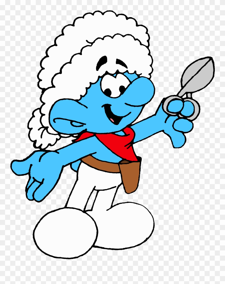 Wooly Smurf Is The Smurfs' Residential Sheep Shearer Clipart