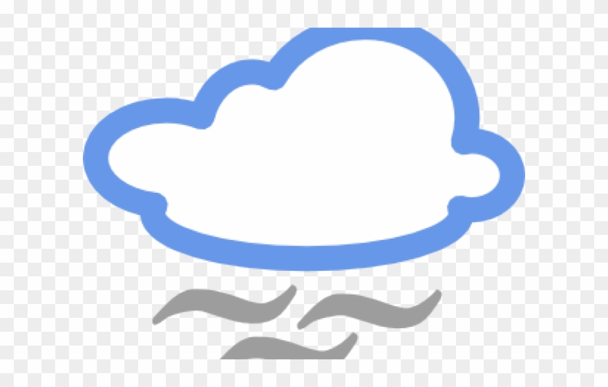 Wind Clipart Foggy - Foggy Weather Symbol - Png Download