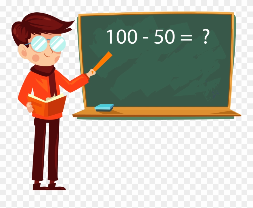 How - Teacher And Student Cartoon Png Clipart