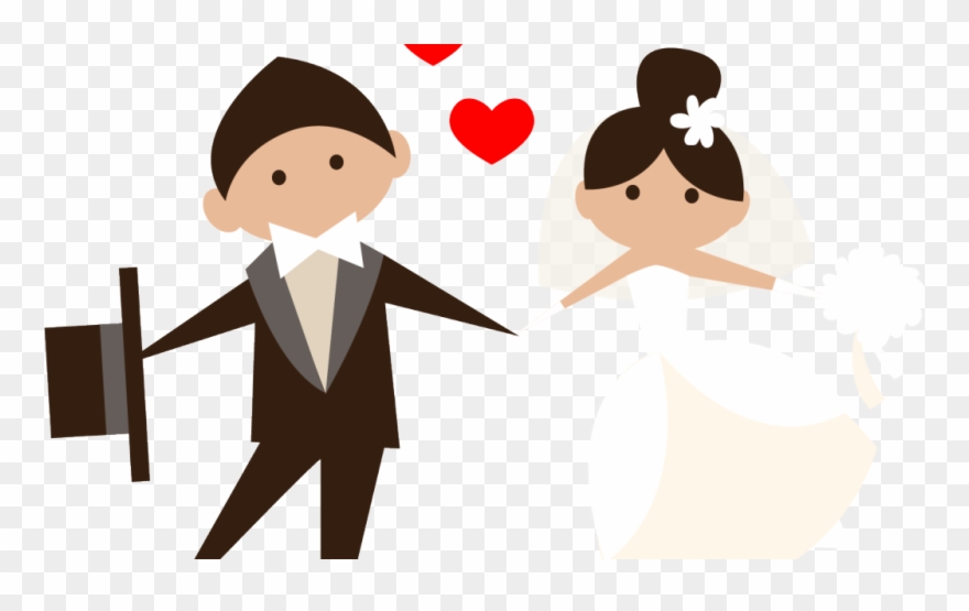 Wedding Couple Cartoon Png Clipart