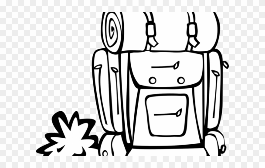 Hiking Clipart Backpacker - Png Download