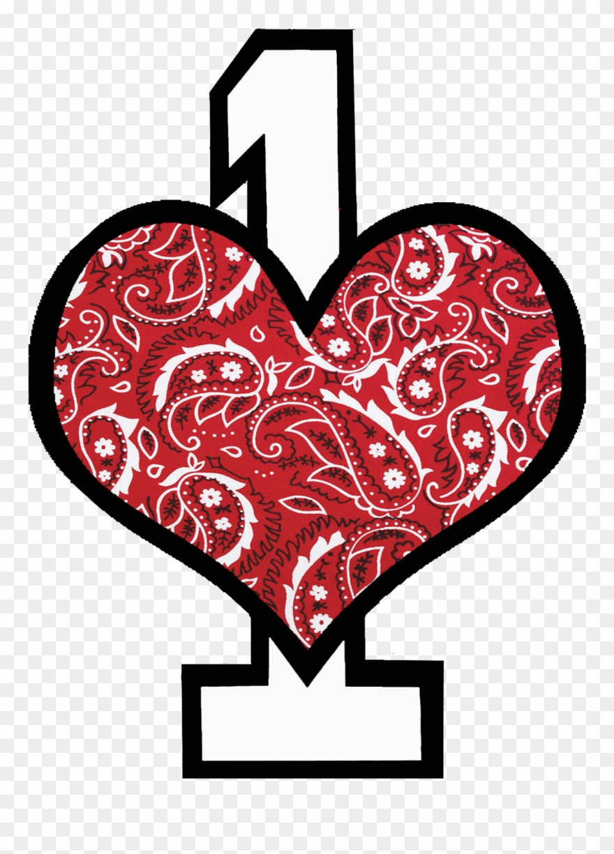 Bandana Pattern Png - Heart Clipart
