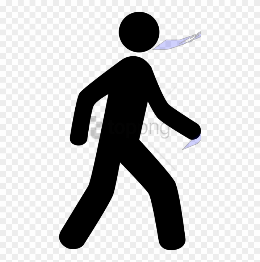 Free Png Computer Icons Walking Hiking Symbol - Walking Man Icon Png Clipart