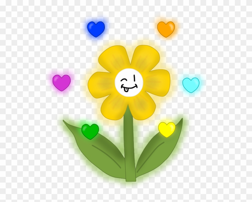 Flowey Transparent Tiny - Heart Clipart