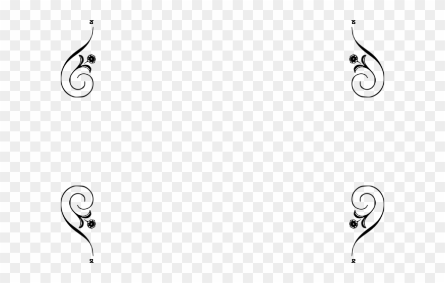 Classics Clipart Decorative Border - Illustration - Png Download