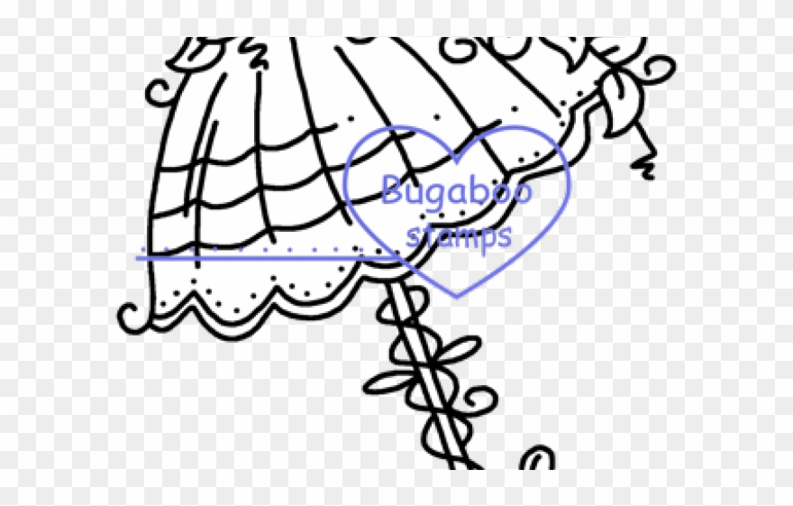 Drawn Umbrella Fancy Umbrella - Umbrella Patterns For Hand Embroidery Clipart
