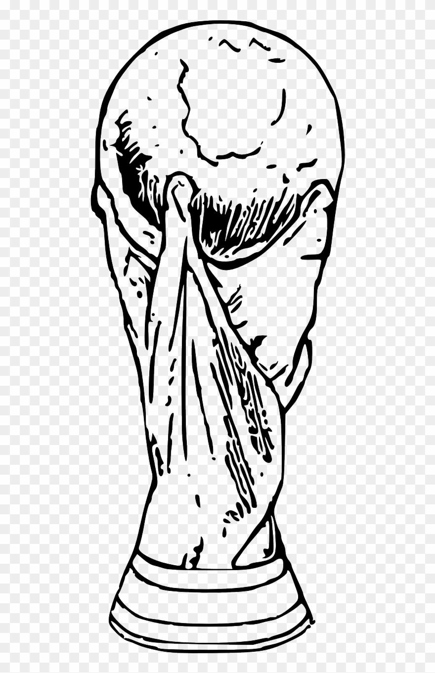 World Cup Trophy Png - World Cup Colouring Pages Clipart