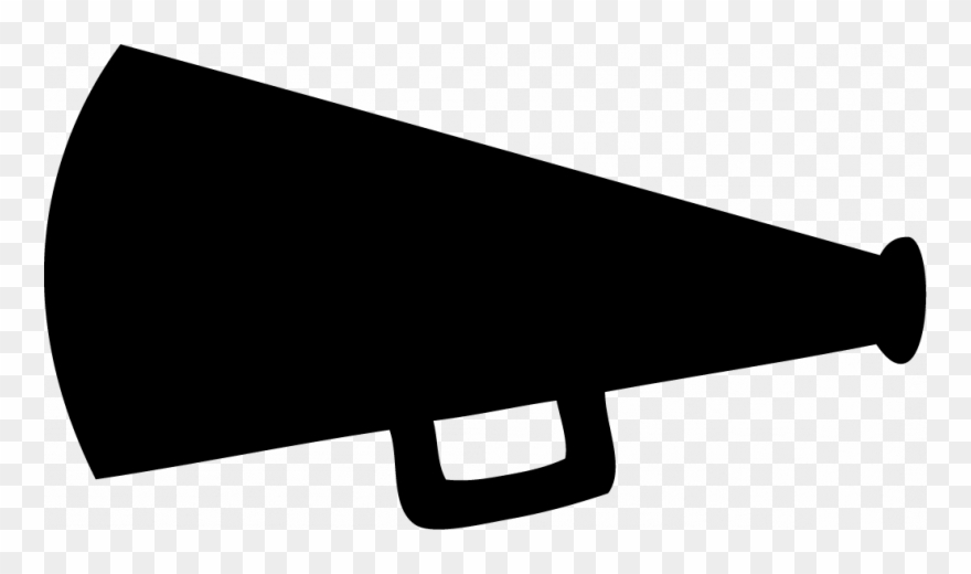 Cheer Megaphone Clipart Black And White Clipart Panda - Cheer Horn Clip Art - Png Download