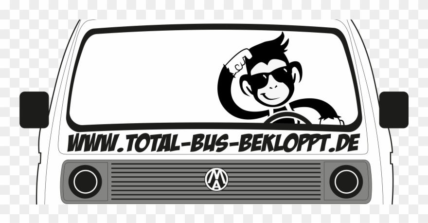 Total Bus Bekloppt - Cartoon Clipart