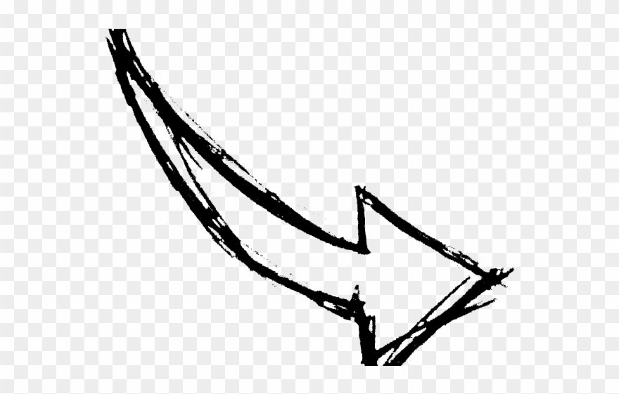 Drawn Arrow Crayon - Cute Arrow Transparent Clipart