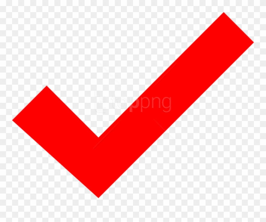 Free Png Check Mark Png Png Image With Transparent - Red Tick Mark Symbol Clipart