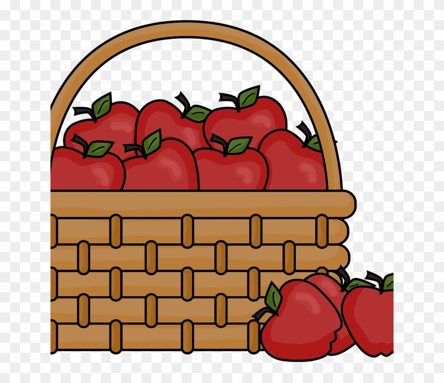 Empty Bushel Basket Clipart Clipart Suggest - Basket Of Apples Cartoon - Png Download