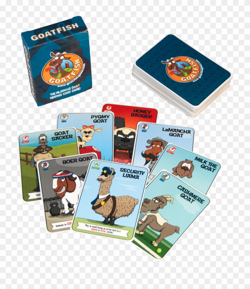 Goatfish Is A Funny And Quick Game Of Memory, Set Collection, - Tabletop Game Clipart