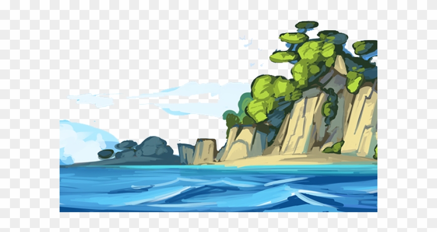Drawn Ocean Sea - Illustration Clipart