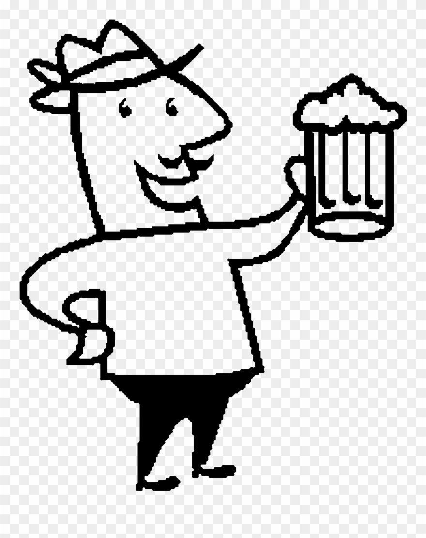 Beer Drinker Koozie Lover Clipart