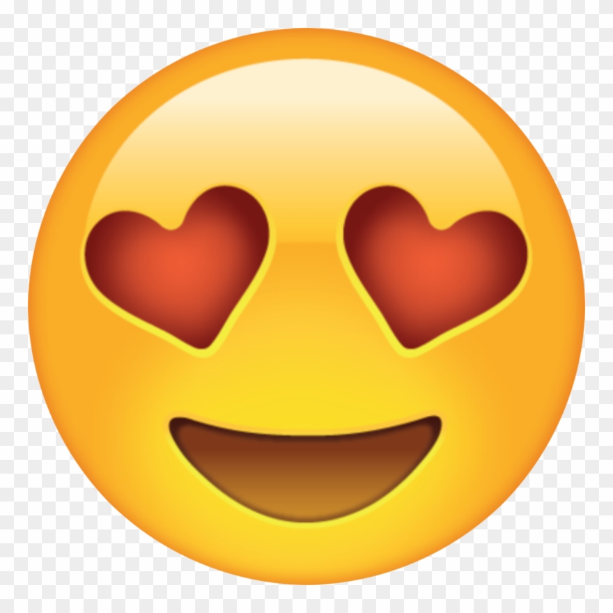 Emoticon Heart Love Emoji Png Free Photo - Emoticon De Carita Enamorada Clipart