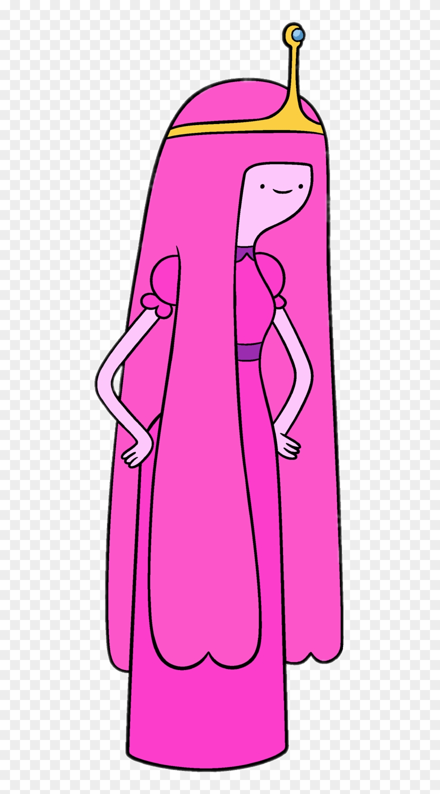 Adventure Time Princess Bubblegum Looking Down - Adventure Time Color Blind Clipart