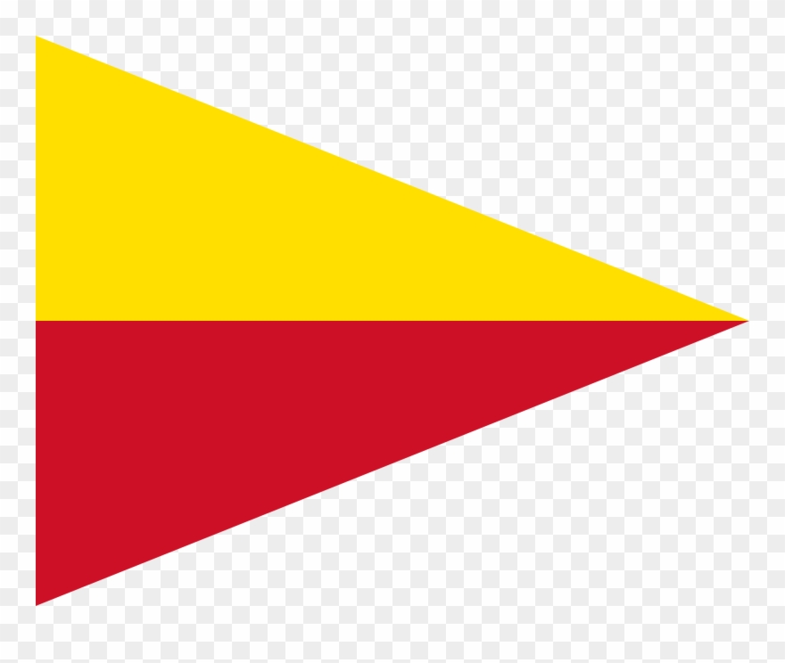 File Flag Of Liechtenstein - Red And Yellow Triangle Flag Clipart