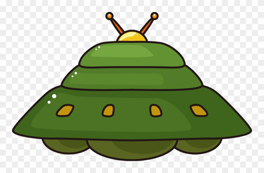 Ufo Clipart Green - Png Download