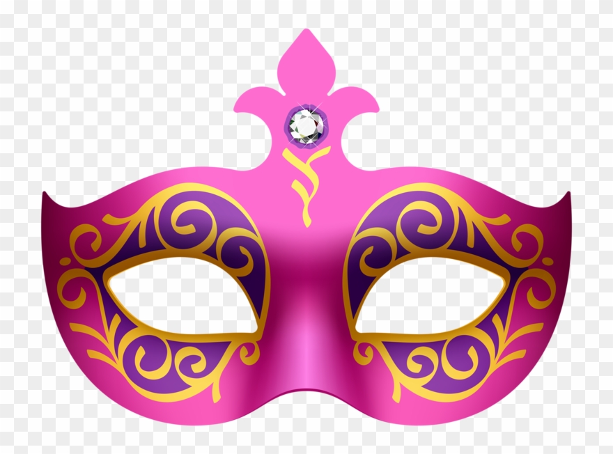Masquerade Clipart Pink - Carnival Mask Vector - Png Download