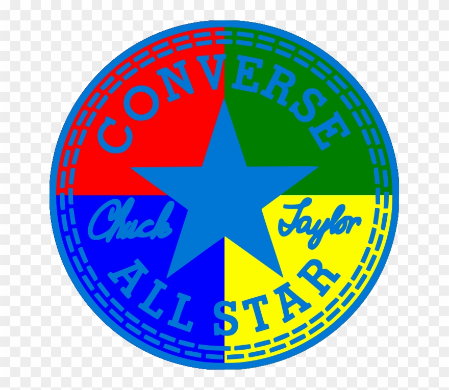 #184 Star Logo, Converse Chuck Taylor All Star, Chuck - Circle Clipart