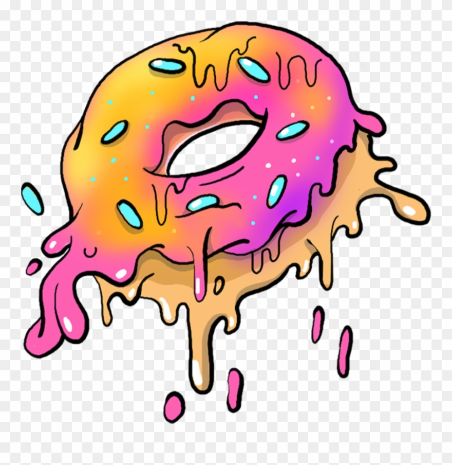 #art #tumblr #sticker #png #donut #picsart #tumblrpng - Grime Art Donut Clipart