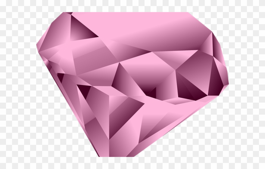 Drawn Diamond Pink Diamond - Pink Diamond Transparent Clipart - Png Download